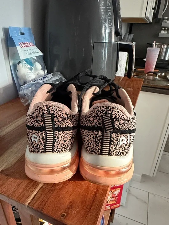 Airwalk Black and Pink Women's Athletic Sneakers - Picture 3 of 3